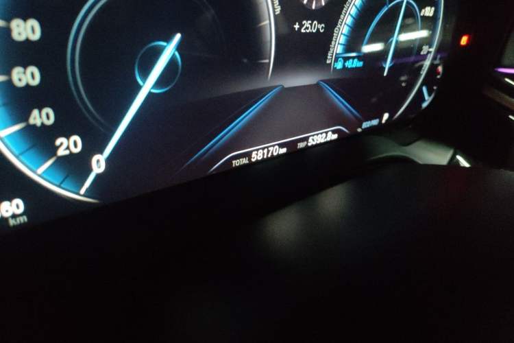 Used BMW 5 Series 2019 530Li xDrive M Sport Package Odometer Close Up