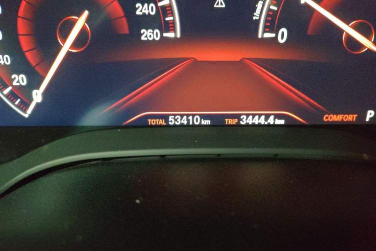Used BMW 5 Series 2019 Facelifted 530Li Leading Edition Luxury Package Odometer Close Up