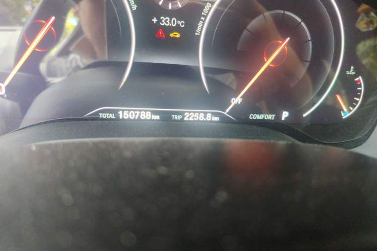 Used BMW 5 Series 2019 525Li M Sport Package Odometer Close Up