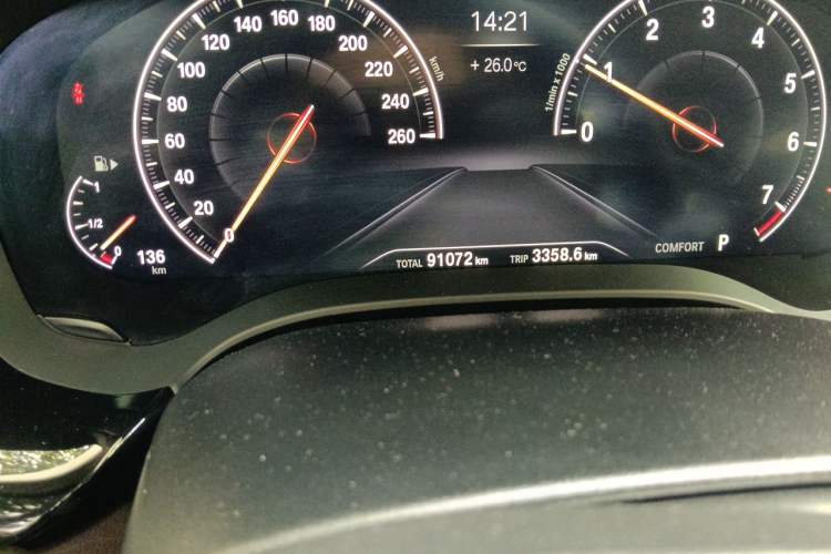 Used BMW 5 Series 2019 Facelifted 530Li Leading Edition Luxury Package Odometer Close Up