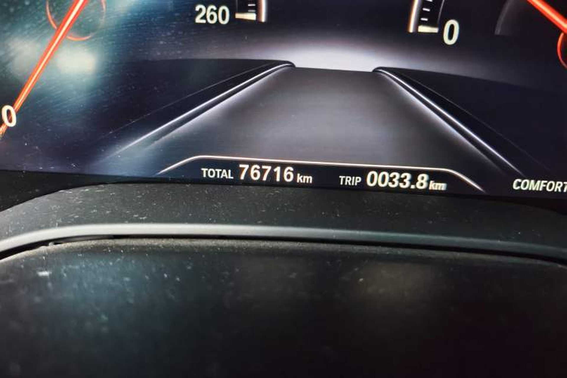 Used BMW 5 Series 2019 530Li Luxury Edition M Sport Package Odometer Close Up