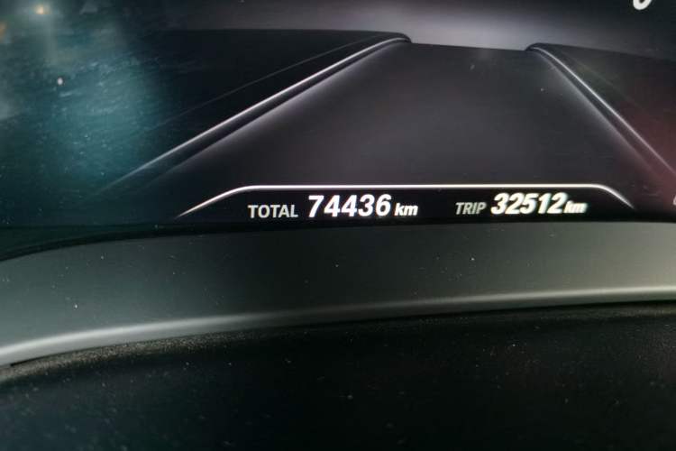 Used BMW 5 Series 2019 530Li Leading Model M Sport Package Odometer Close Up