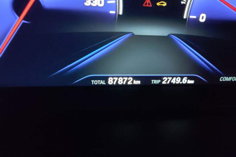Used BMW 5 Series 2019 Facelifted 530Li Luxury Edition Premium Package Odometer Close Up