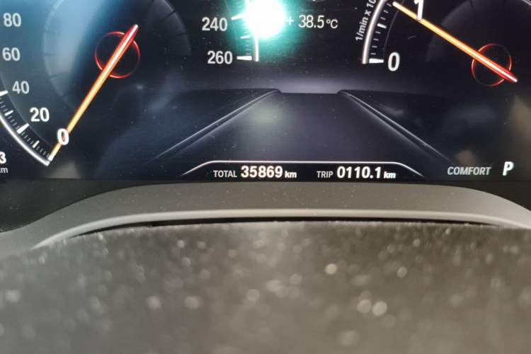 Used BMW 5 Series 2019 Facelifted 530Li Leading Edition M Sport Package Odometer Close Up