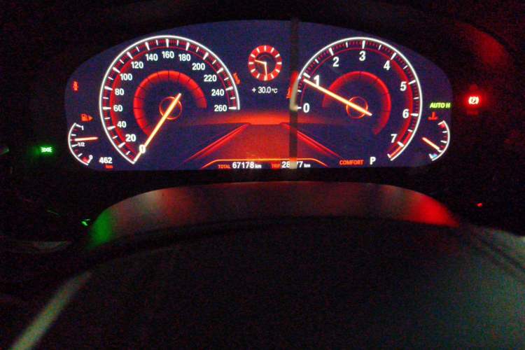 Used BMW 5 Series 2019 Facelifted 530Li Luxury Edition Premium Package Odometer Close Up
