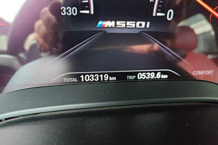 Used BMW 5 Series 2019 Restyled 530Li Luxury Edition M Sport Package Odometer Close Up