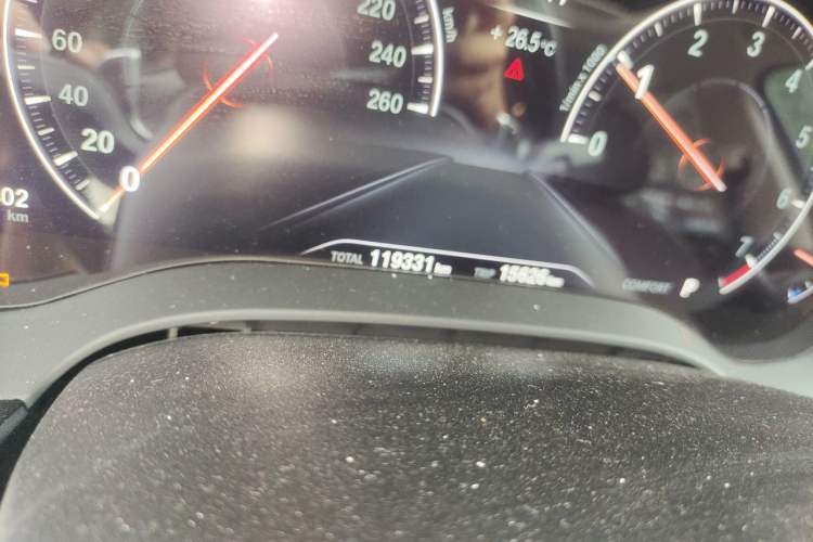 Used BMW 5 Series 2019 530Li Luxury Edition Premium Package Odometer Close Up