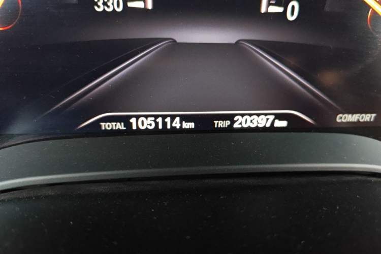 Used BMW 5 Series 2019 525Li M Sport Package Odometer Close Up