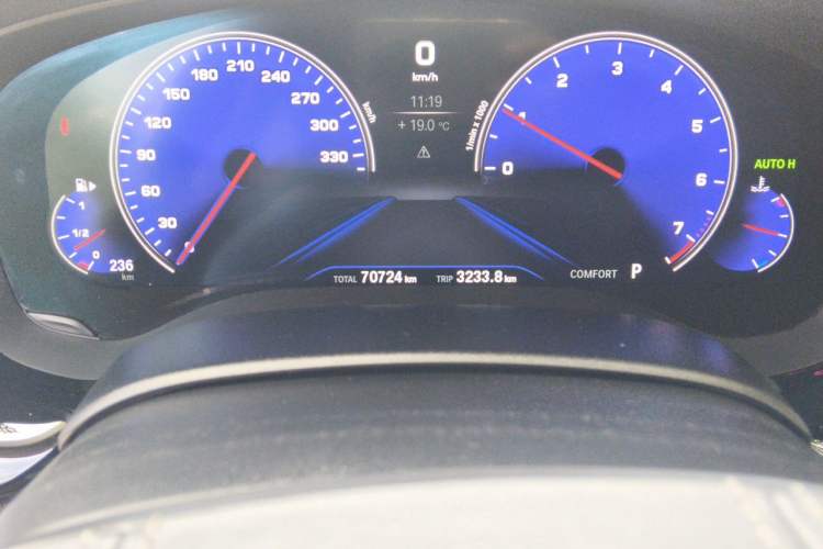 Used BMW 5 Series 2019 Facelifted 525Li Luxury Package Odometer Close Up
