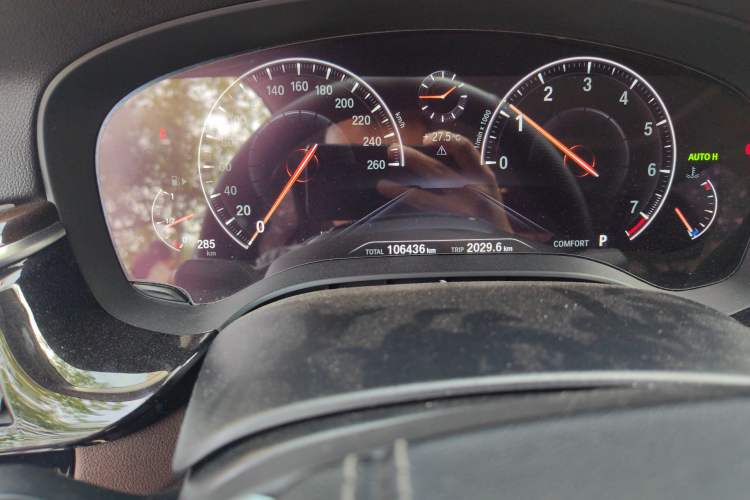 Used BMW 5 Series 2019 Facelifted 525Li Luxury Package Odometer Close Up