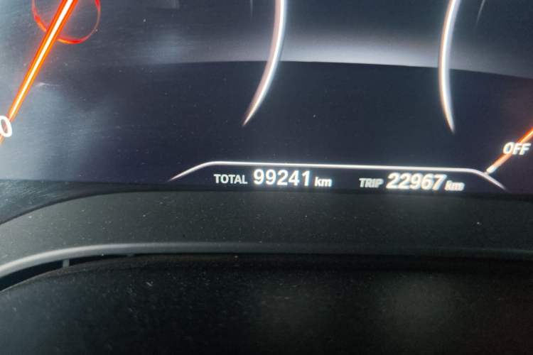 Used BMW 5 Series 2019 Facelifted 525Li Luxury Package Odometer Close Up