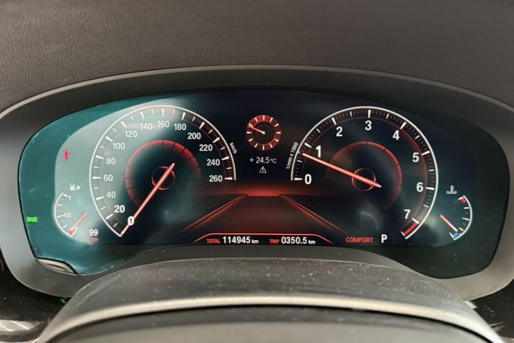 Used BMW 5 Series 2019 Facelifted 530Li Leading Edition M Sport Package Odometer Close Up