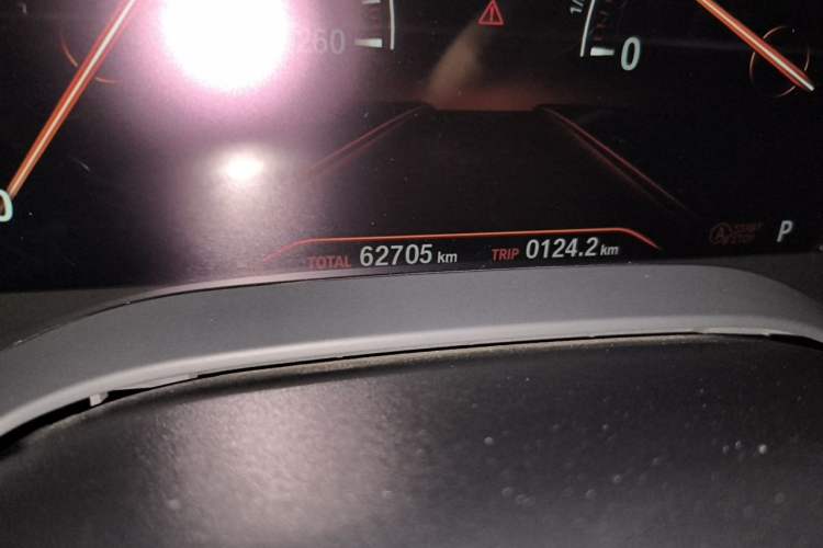 Used BMW 5 Series 2019 525Li M Sport Package Odometer Close Up