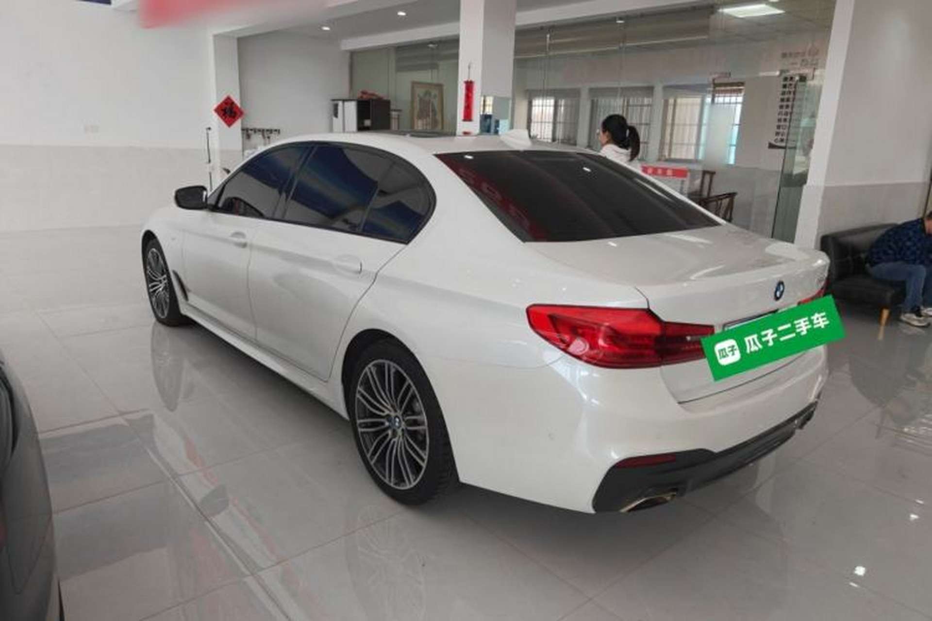 Used BMW 5 Series 2019 530Li Leading Model M Sport Package Rear Left 45 Deg