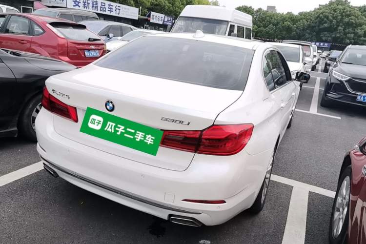 Used BMW 5 Series 2019 530Li Leading Model Luxury Package Rear Right 45 Deg