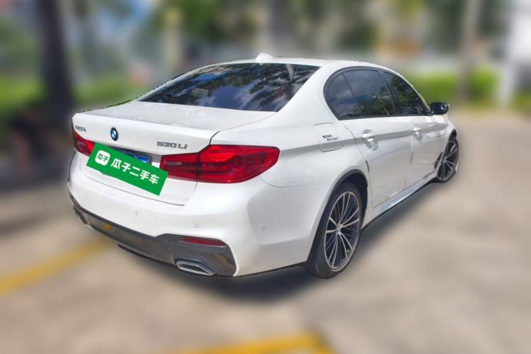 Used BMW 5 Series 2019 Facelifted 530Li Leading Edition M Sport Package Rear Right 45 Deg