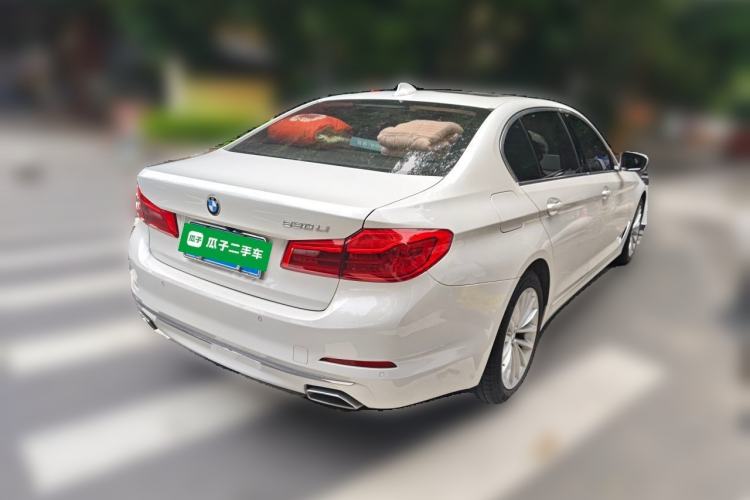 Used BMW 5 Series 2019 530Li Leading Model Luxury Package Rear Right 45 Deg