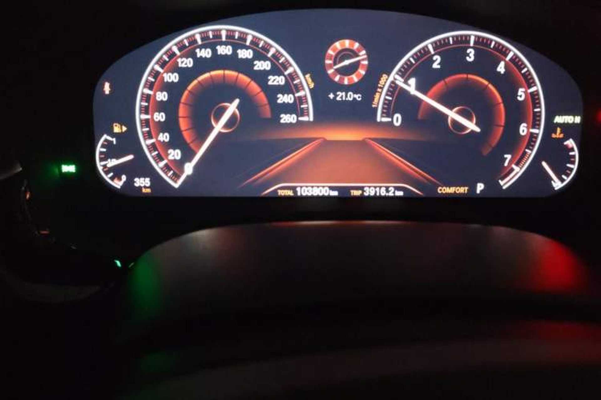 Used BMW 5 Series 2019 525Li Luxury Package Odometer Close Up