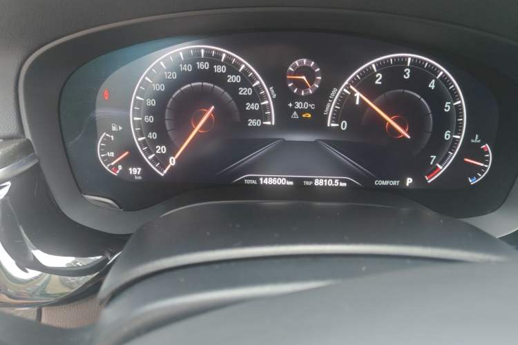 Used BMW 5 Series 2019 Restyled 525Li M Sport Package Odometer Close Up