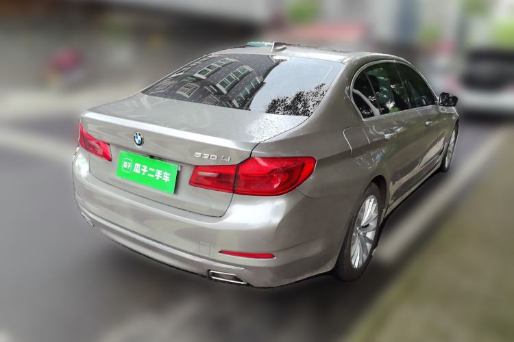 Used BMW 5 Series 2019 530Li Leading Model Luxury Package Rear Right 45 Deg