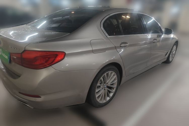 Used BMW 5 Series 2019 530Li Leading Model Luxury Package Rear Right 45 Deg