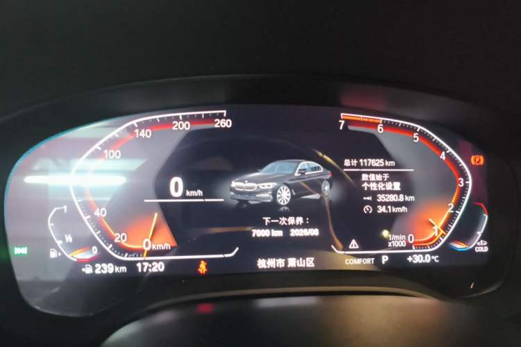 Used BMW 5 Series 2020 530Li Leading Edition Luxury Package Instrument Cluster