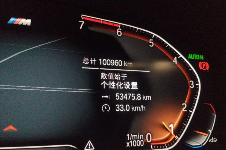 Used BMW 5 Series 2020 525Li M Sport Package Odometer Close Up