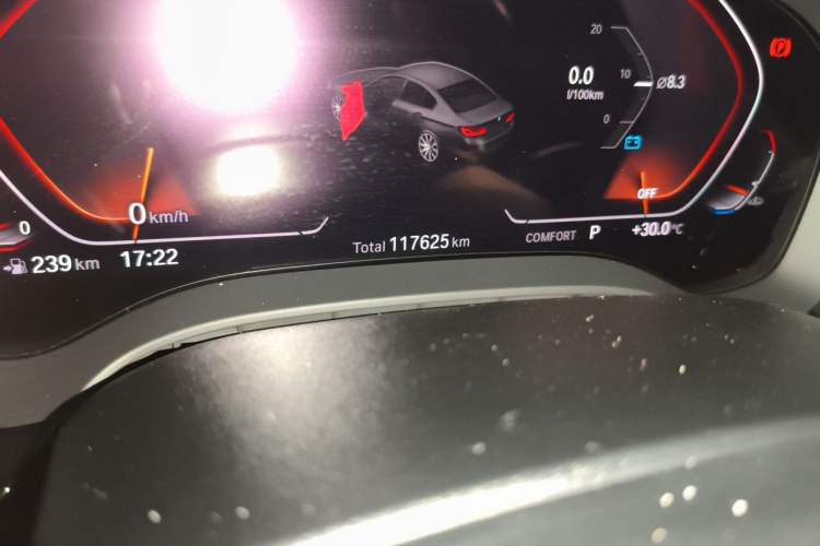 Used BMW 5 Series 2020 530Li Leading Edition Luxury Package Odometer Close Up