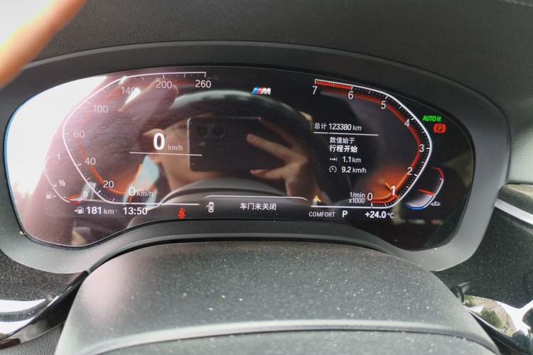 Used BMW 5 Series 2020 530Li Luxury Edition M Sport Package Odometer Close Up