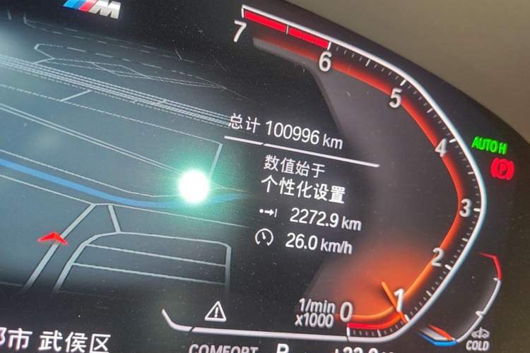 Used BMW 5 Series 2020 525Li M Sport Package Odometer Close Up