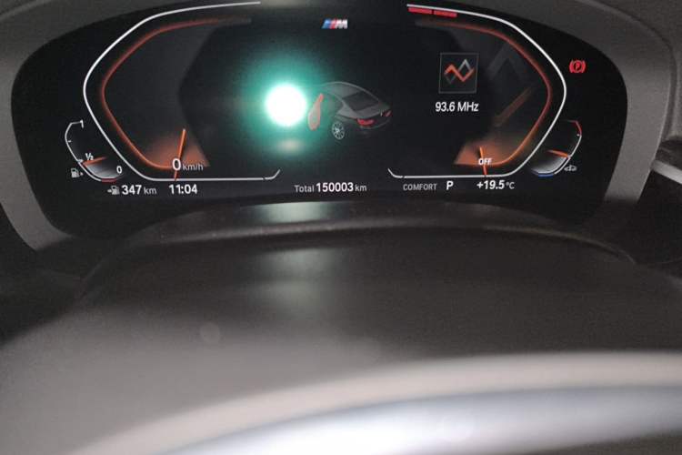 Used BMW 5 Series 2020 530Li Leading Model M Sport Package Odometer Close Up