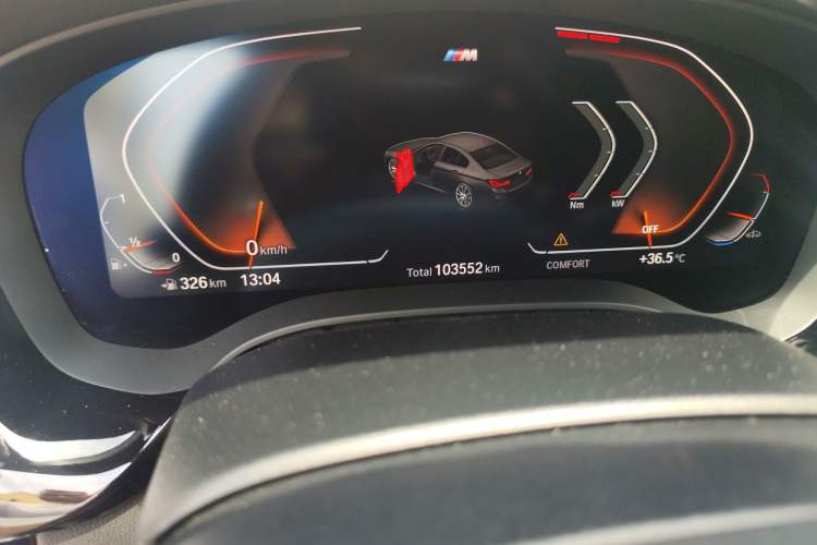 Used BMW 5 Series 2020 530Li Luxury Edition M Sport Package Odometer Close Up