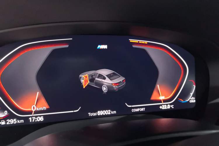 Used BMW 5 Series 2020 530Li Executive M Sport Package Odometer Close Up