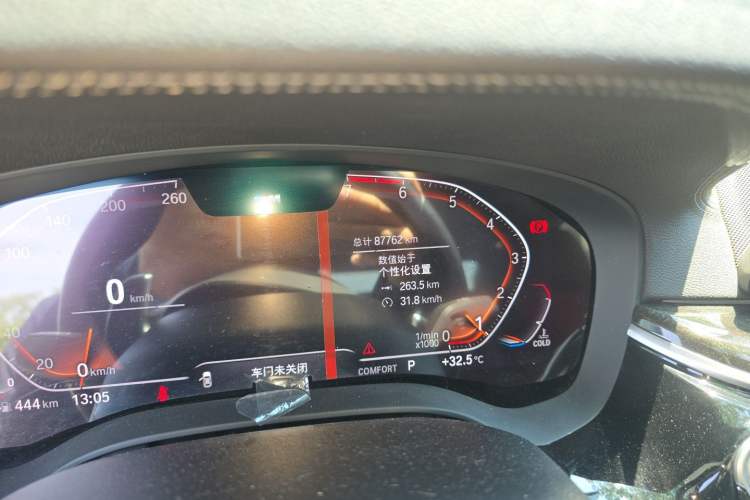 Used BMW 5 Series 2020 530Li Luxury Edition M Sport Package Odometer Close Up
