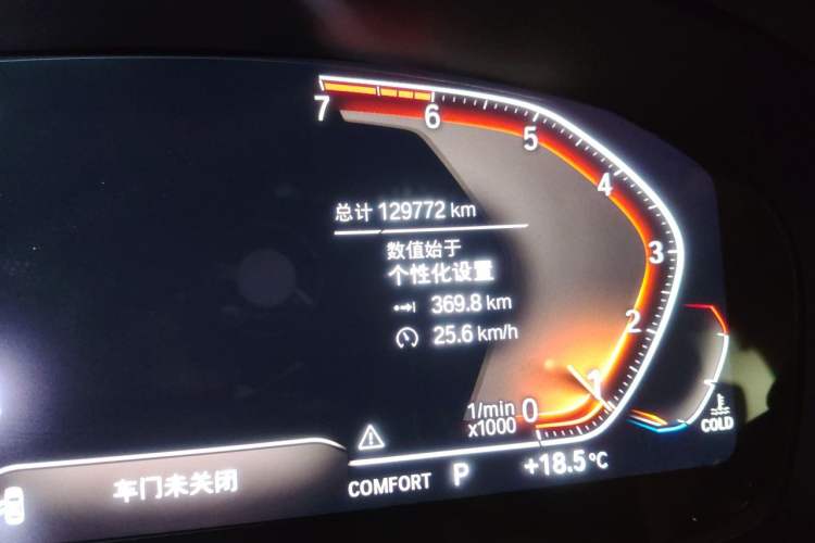 Used BMW 5 Series 2020 530Li Luxury Edition Premium Package Odometer Close Up