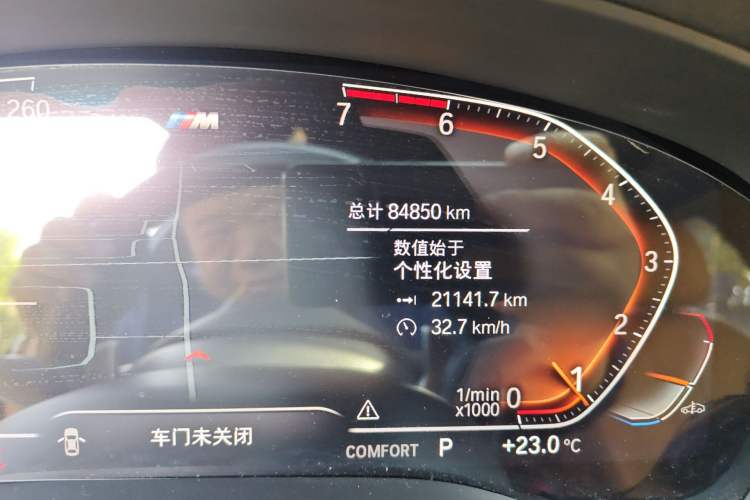 Used BMW 5 Series 2020 530Li Leading Model M Sport Package Odometer Close Up