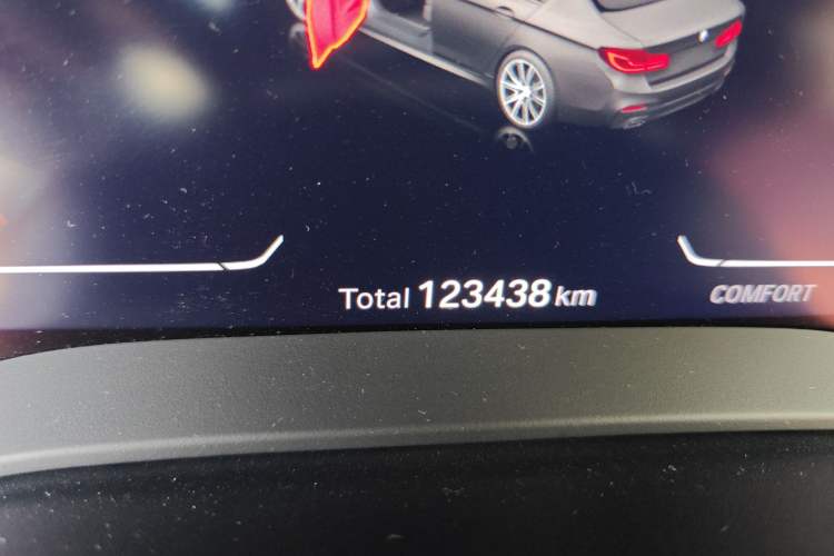 Used BMW 5 Series 2020 530Li Leading Model M Sport Package Odometer Close Up