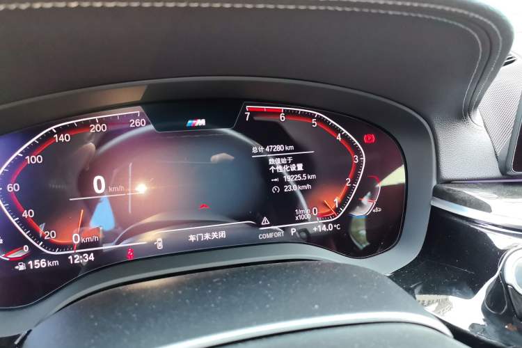 Used BMW 5 Series 2020 530Li xDrive M Sport Package Odometer Close Up