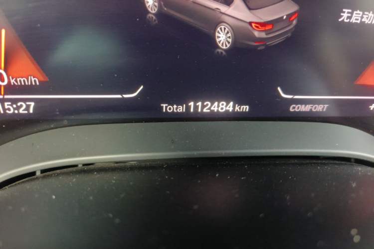 Used BMW 5 Series 2020 530Li Leading Edition Luxury Package Odometer Close Up