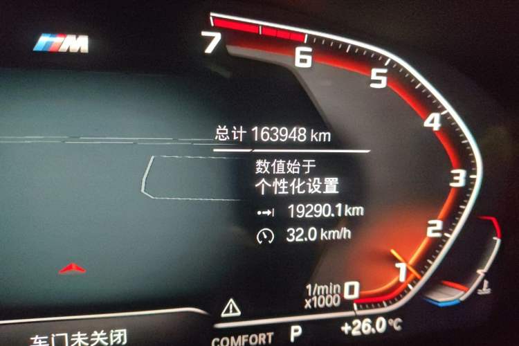 Used BMW 5 Series 2020 530Li Luxury Edition Premium Package Odometer Close Up