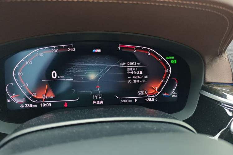 Used BMW 5 Series 2020 525Li M Sport Package Odometer Close Up
