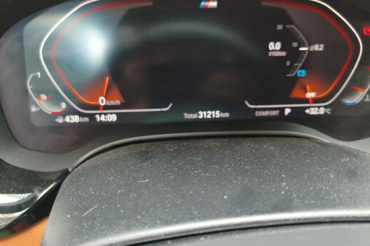 Used BMW 5 Series 2020 530i M Sport Package Odometer Close Up