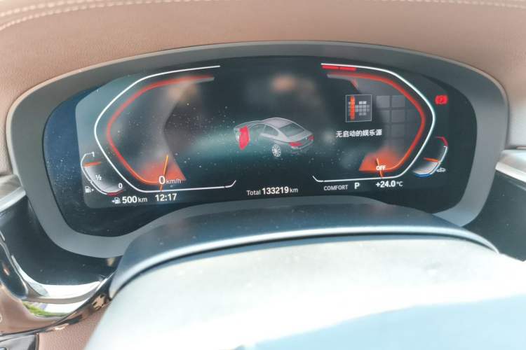 Used BMW 5 Series 2020 530Li Leading Edition Luxury Package Odometer Close Up