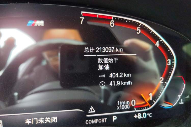 Used BMW 5 Series 2020 530i M Sport Package Odometer Close Up