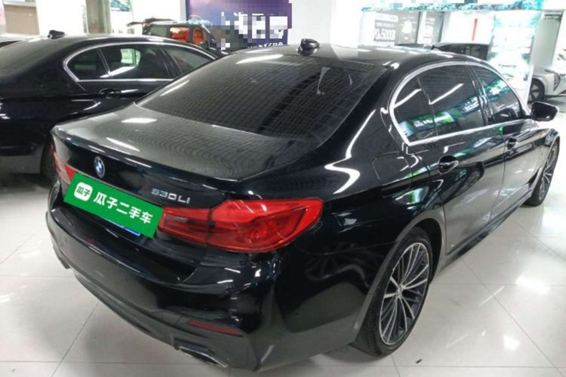 Used BMW 5 Series 2020 530Li Leading Model M Sport Package Rear Right 45 Deg