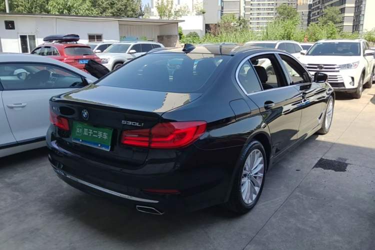Used BMW 5 Series 2020 530Li Luxury Edition Premium Package Rear Right 45 Deg