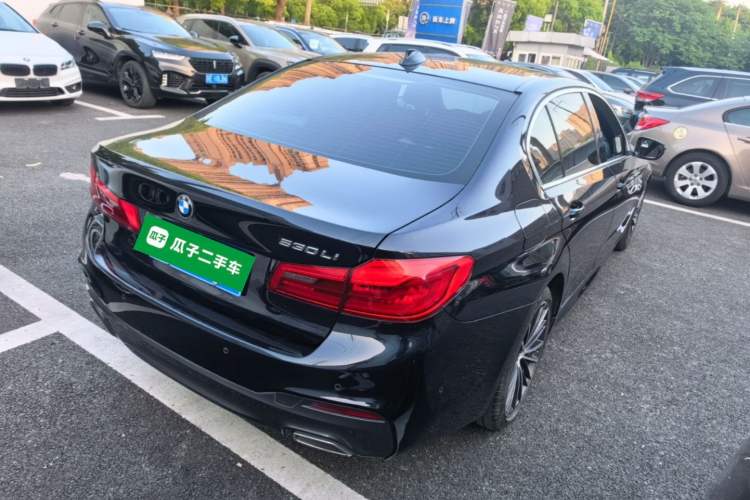 Used BMW 5 Series 2020 530Li Leading Model M Sport Package Rear Right 45 Deg