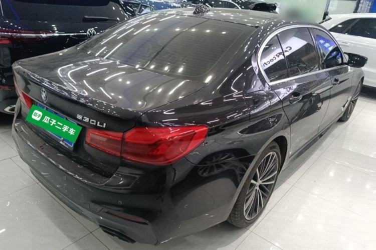 Used BMW 5 Series 2020 530Li Leading Model M Sport Package Rear Right 45 Deg