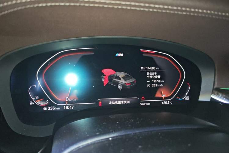 Used BMW 5 Series 2020 525Li M Sport Package Odometer Close Up