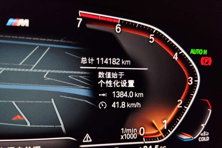 Used BMW 5 Series 2020 525Li M Sport Package Odometer Close Up